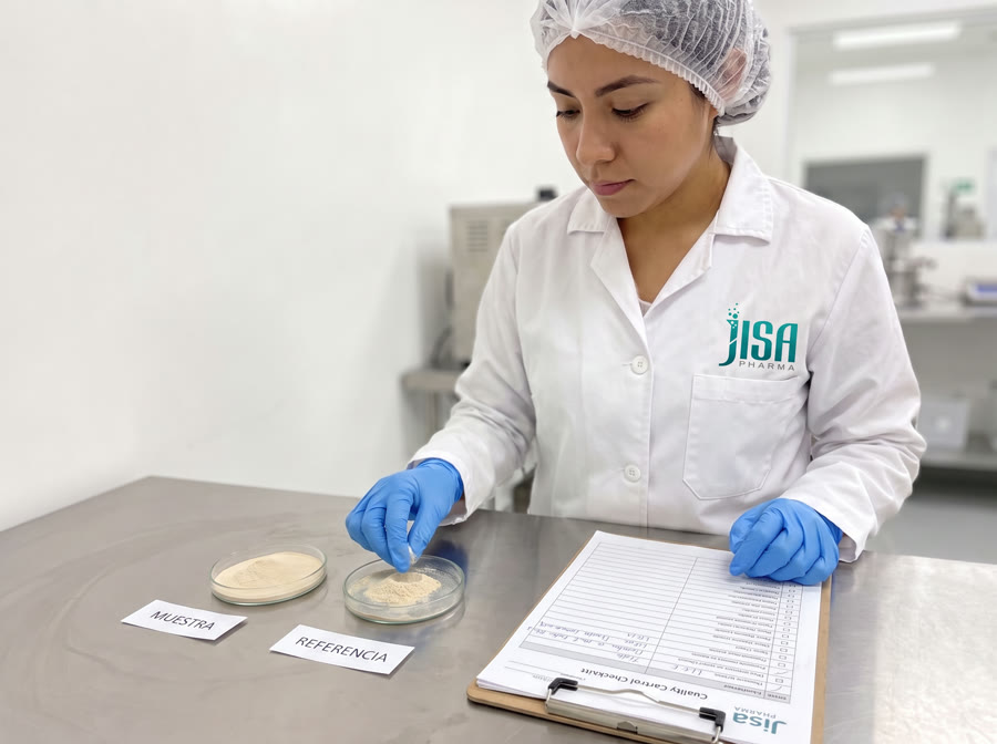 Prueba de evaluación sensorial en planta Jisa Pharma